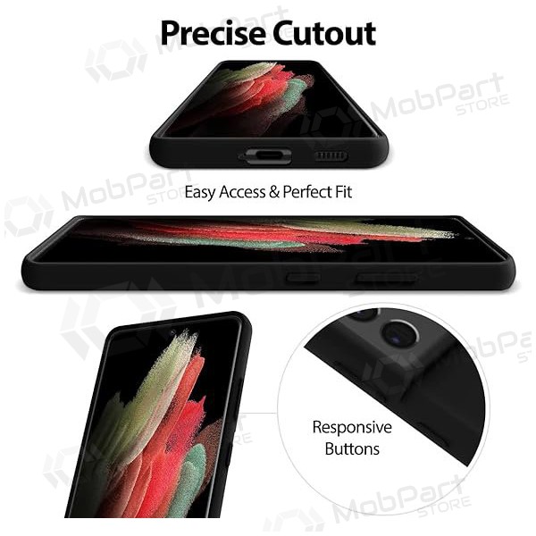 Samsung Galaxy A35 Mercury Siliconen Hoesje (zwart)