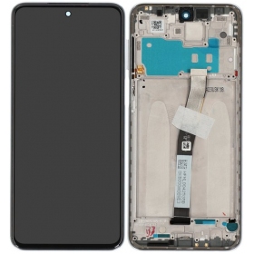 Xiaomi Redmi Note 9 Pro, Note 9S scherm (wit) (met frame) (Premium)