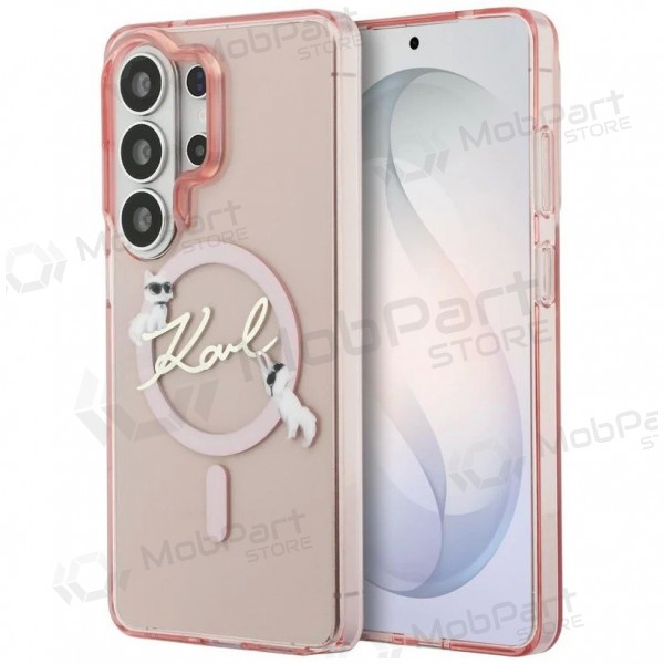 Samsung Galaxy S26 Ultra hoesje - Karl Lagerfeld IML Choupette Karl Script Logo Magnetic (roze)