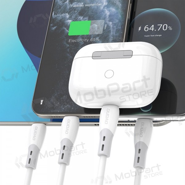 USB-C kabel Dudao L25SC USB-C naar USB-C 2 m 60 W wit