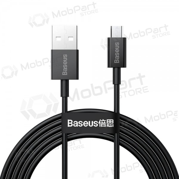 USB-kabel Baseus Superior microUSB 2A 2.0m (zwart) CAMYS-A01