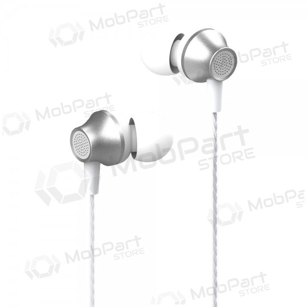 Handsfree Devia Metal In-ear 3,5mm (zilverachtig)