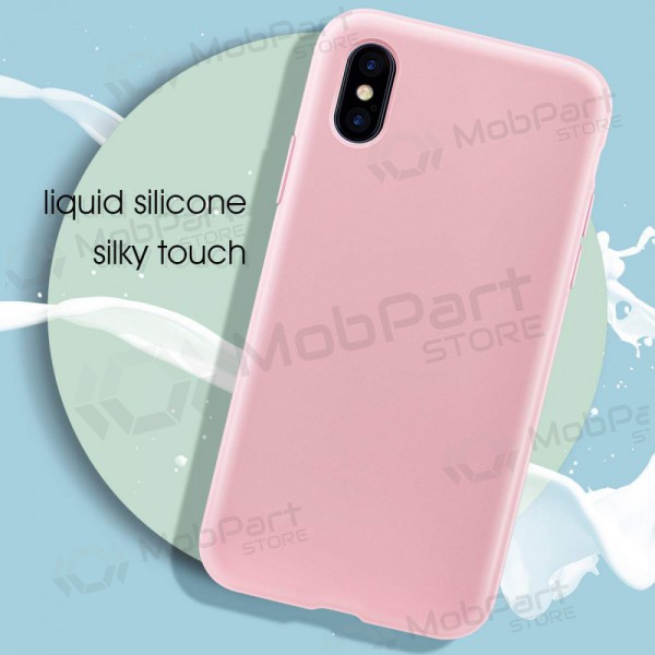 Apple iPhone 13 mini hoesje - Liquid Silicone - 1.5mm (roze)