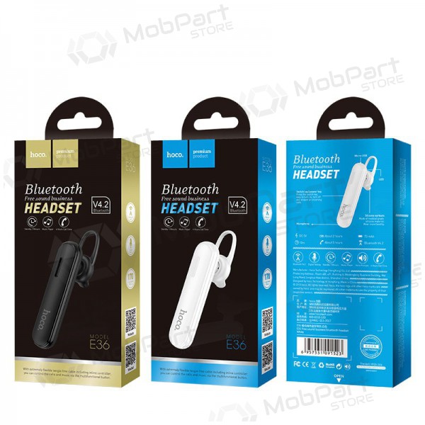 Draadloze headset Hoco E36 zwart