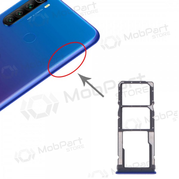 Xiaomi Redmi Note 8 / Redmi Note 8 2021 SIM-kaarthouder blauw (Neptune Blue)