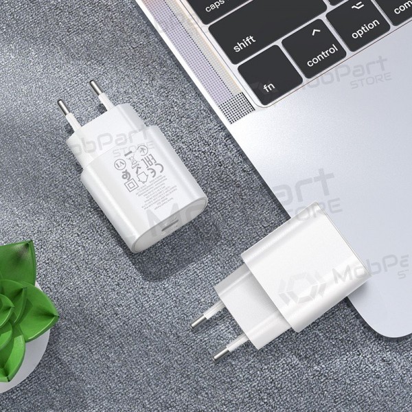 Telefoonoplader Hoco N22 25 W USB-C met Lightning-kabel 1 m wit