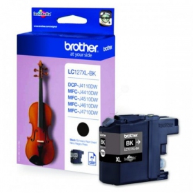 Brother LC 127XL (LC127XLBK), zwarte cartridge voor inkjetprinters, 1200 pagina's
