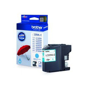 Brother LC 225XL (LC225XLC), cyaan cartridge voor inkjetprinters, 1200 pagina's.