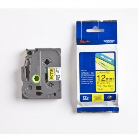 Brother TZe-631 (TZE631) gelamineerde labeltape zwart op geel 12mm, 8m