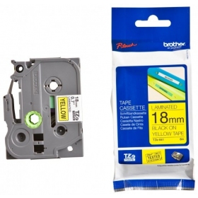 Brother TZe-641 (TZE641) 18mm, 8m, gele, zwarte tape
