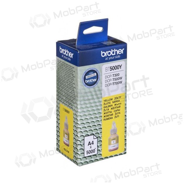 Brother DCP-T300/ T500W/ T700W (BT5000Y), geel patroon voor inkjetprinters, 5000 pagina's.