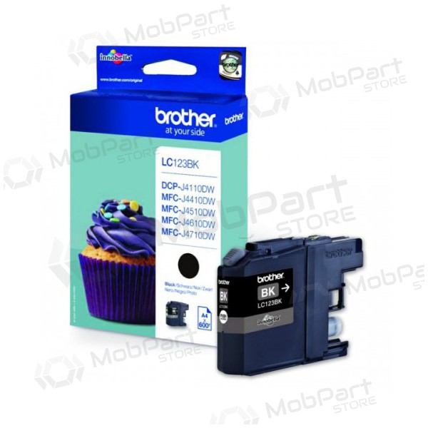 Brother LC 123 (LC123BK) zwarte inktcartridge voor inkjetprinters