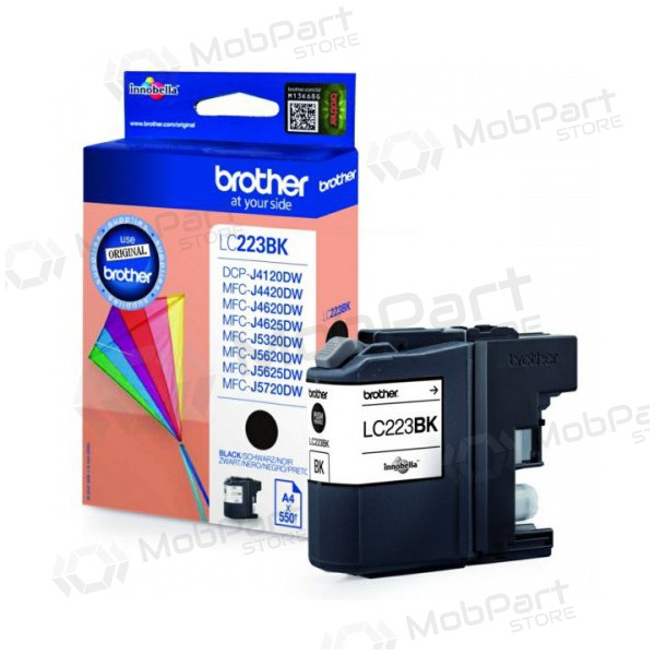 Brother LC 223 (LC223BK), zwart patroon voor inkjetprinters, 550 pagina's