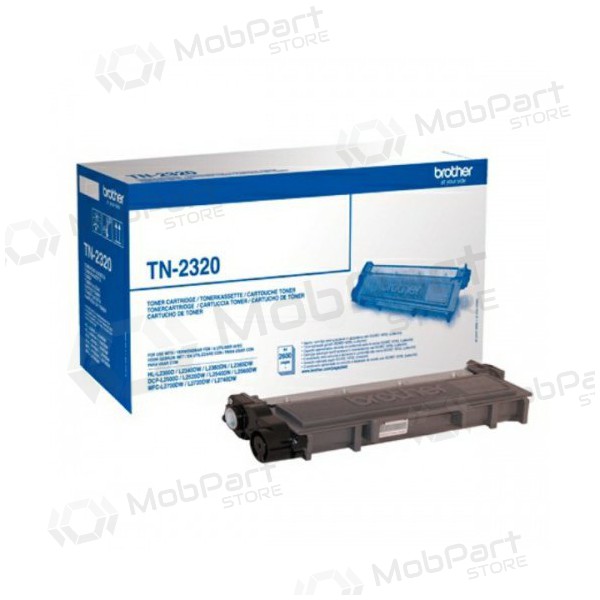 Brother TN-2320 (TN2320), zwarte cartridge voor laserprinters, 2600 pagina's