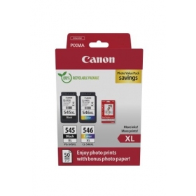 Canon PG-545XL/CL-546XL (8286B011) fotowaardepakket inktcartridgeset, ZW/CMY