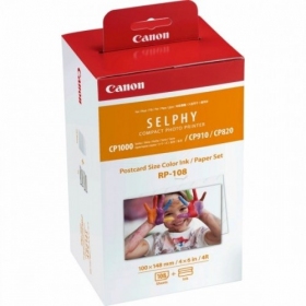 Canon RP-108 Kleur (8568B001) Inktcartridge + 100x148mm Papier (108 vellen)