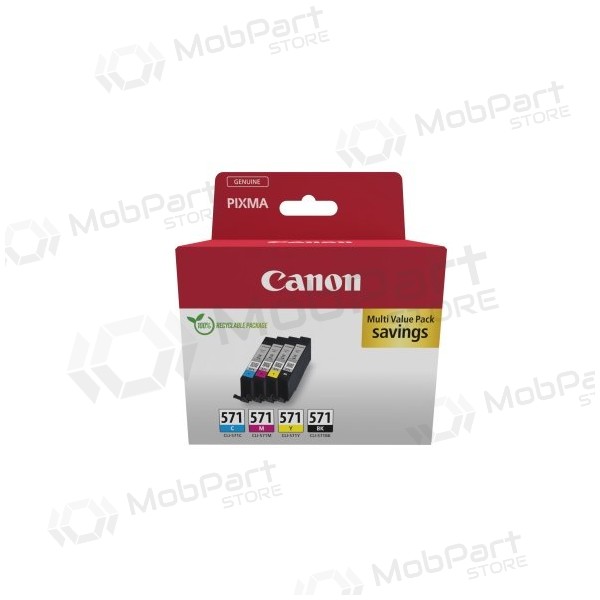 Canon CLI-571 (0386C008) Inktcartridgeset, C/M/Y/BK