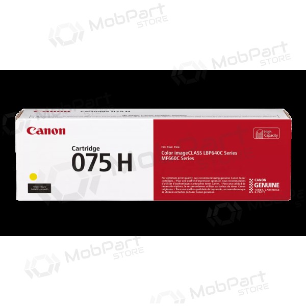 Canon CRG 075H Y (6366C002) lasercartridge, geel