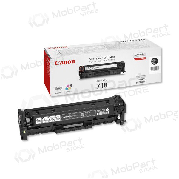Canon CRG 718 (2662B002) zwarte cartridge voor laserprinters, 3400 pagina's.