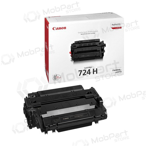 Canon CRG 724H (3482B002) (3482B011) zwart patroon voor laserprinters, 12500 pagina's.