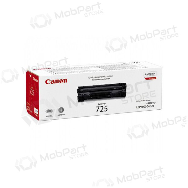 Canon CRG 725 (3484B002) zwarte cartridge voor laserprinters, 1600 pagina's.