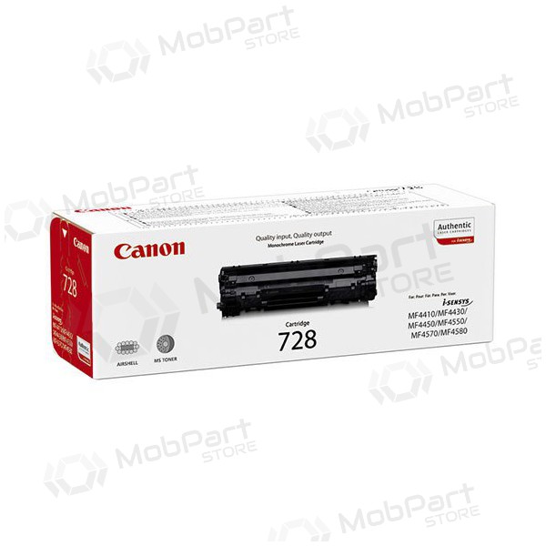 Canon CRG 728 (3500B002) zwarte cartridge voor laserprinters, 2100 pagina's.