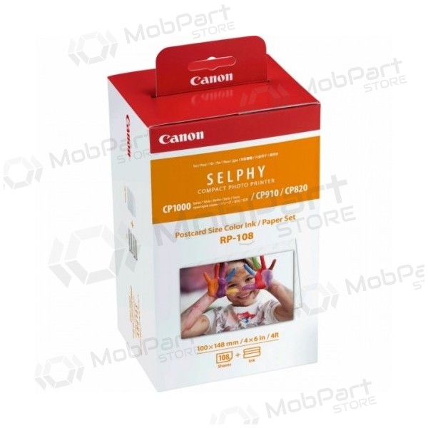 Canon RP-108 Kleur (8568B001) Inktcartridge + 100x148mm Papier (108 vellen)