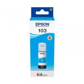 Epson 103 EcoTank (C13T00S24A), cyaan cartridge voor inkjetprinters, 65 ml