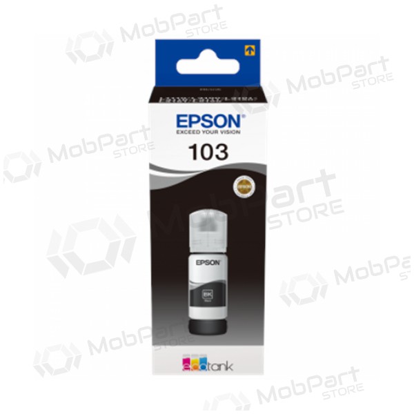 Epson 103 EcoTank (C13T00S14A), zwarte inktfles voor inkjetprinters, 65 ml