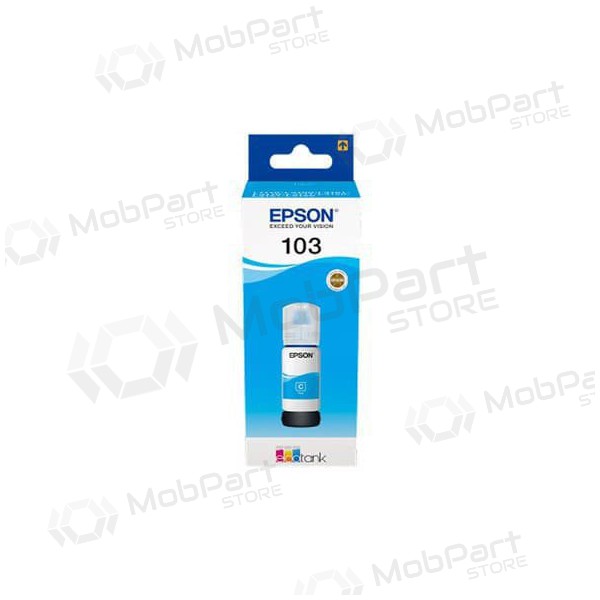 Epson 103 EcoTank (C13T00S24A), cyaan inktfles voor inkjetprinters, 65 ml