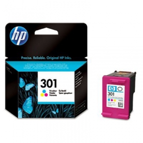 HP nr. 301 (CH562EE), driekleureninktcartridge voor inkjetprinters, 165 pagina's.