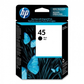 HP No.45 (51645AE), zwarte cartridge voor inkjetprinters, 930 pagina's.