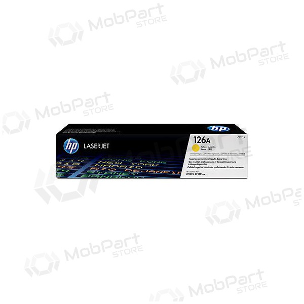 HP 126A (CE312A), geel patroon voor laserprinters, 1000 pagina's.