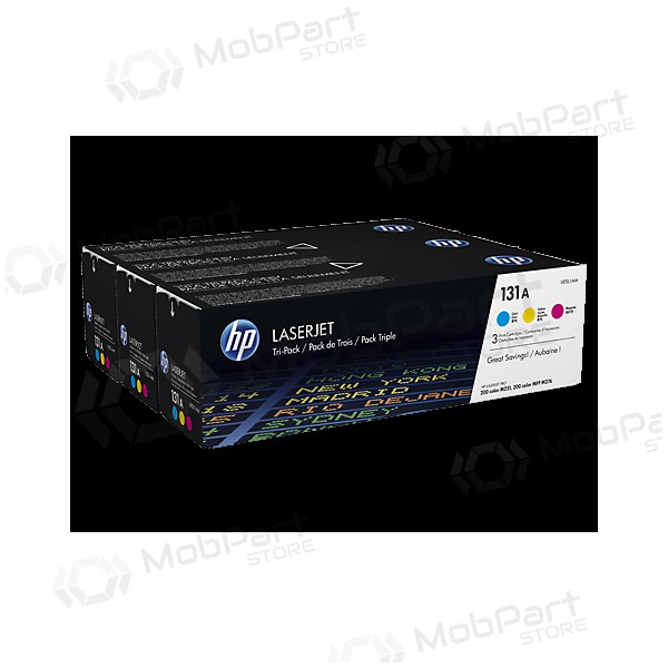 HP 131A (U0SL1AM) (CF211A+CF212A+CF213A), , , geel patroon voor laserprinters, 5400 pagina's.