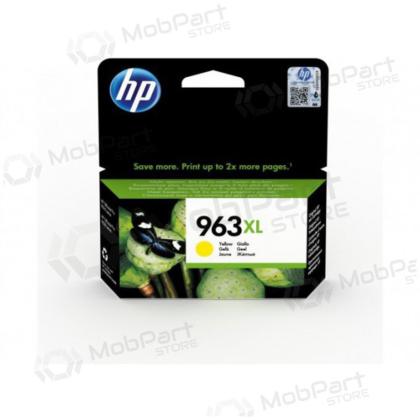 HP (3JA29AE, 963XL), gele inktcartridge voor inkjetprinters, 1600 pagina's.