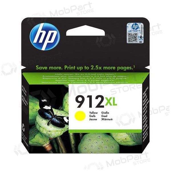 HP (3YL83AE, 912XL), gele cartridge voor inkjetprinters, 825 pagina's.