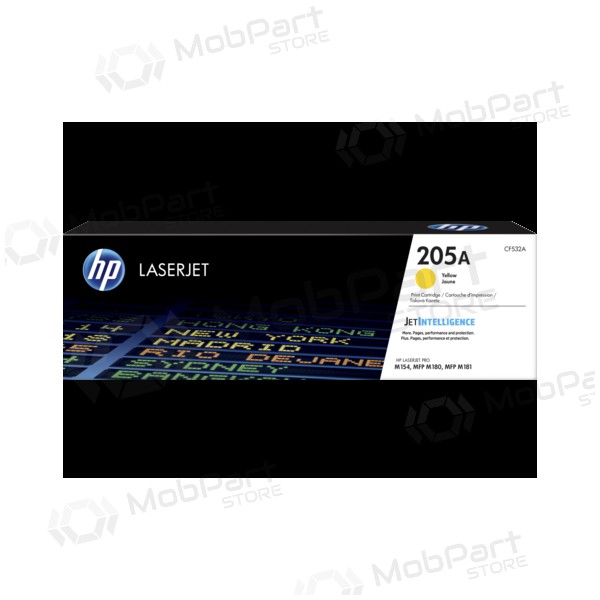 HP 205A (CF532A), gele tonercartridge voor laserprinters, 900 pagina's