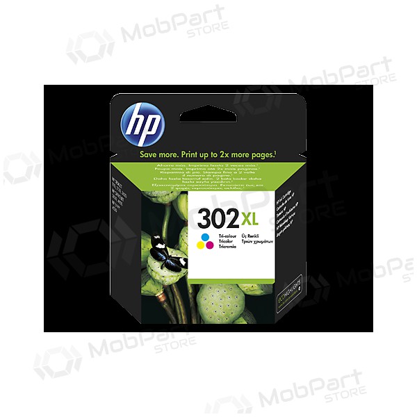 HP nr. 302XL (F6U67AE), driekleuren cartridge voor inkjetprinters, 330 pagina's