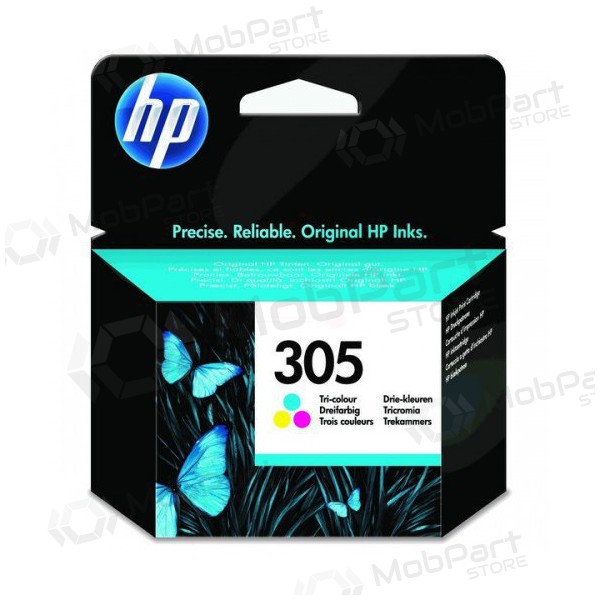 HP 305 Kleureninktset (3YM60AE), cyaan, magenta, geel, inktcartridge voor inkjetprinters, 100 pag.