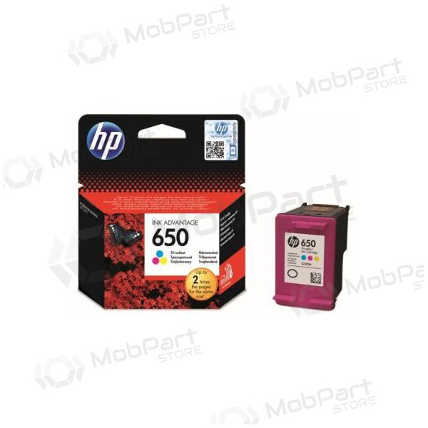 HP nr. 650 (CZ102AE), driekleuren cartridge voor inkjetprinters