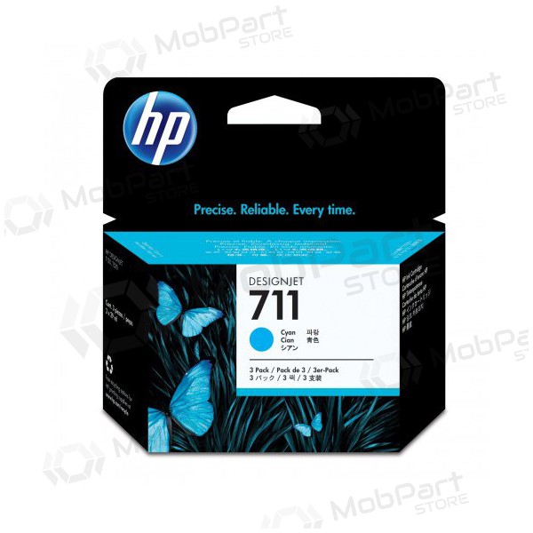HP No.711 (CZ134A), cyaan inktcartridge voor inkjetprinters