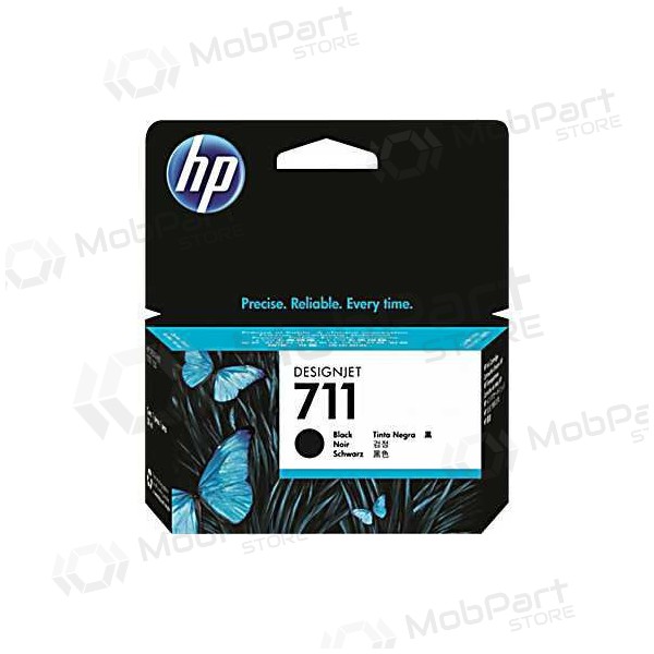 HP No.711 LC (CZ129A), zwarte cartridge voor inkjetprinters