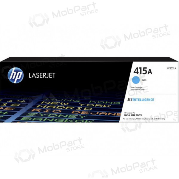 HP (W2031A, 415A), cyaan cartridge voor laserprinters