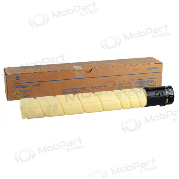 Konica-Minolta TN-321 (A33K250), gele cartridge voor laserprinters, 25000 pagina's