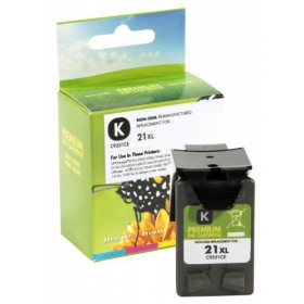 Niet-originele Static Control HP 21XL (C9351CE), zwarte cartridge voor inkjetprinters, 475 pagina's