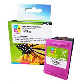 Niet-originele Static Control HP 302XL (F6U67AE), driekleuren cartridge voor inkjetprinters, 330 pagina's