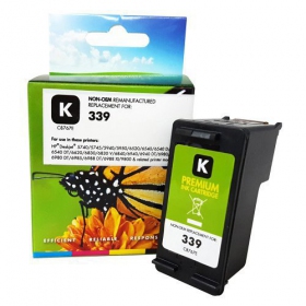 Niet-originele Static Control HP 339 (C8767EE), zwarte cartridge voor inkjetprinters, 860 pagina's