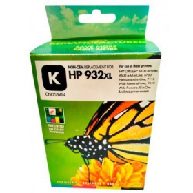 Niet-originele Static Control HP 932XL (CN053AE), zwarte cartridge voor inkjetprinters, 1000 pagina's