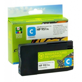 Niet-originele Static Control HP 951XL (CN046AE) Nieuwe chip, cyaan cartridge voor laserprinters, 1500 pagina's