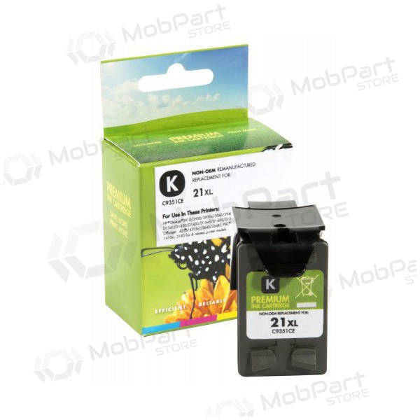 Compatibele Static Control HP 21XL (C9351CE) zwarte inktcartridge voor inkjetprinters, 475 pagina's.